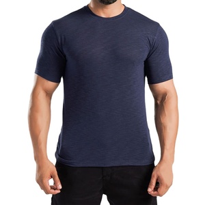 Camiseta Deportiva de Verano, Corte Regular, 100% Algodón, Transpirable, Ecológica, Elástica, Compresible, con Logotipo Sencillo - Product Image 1