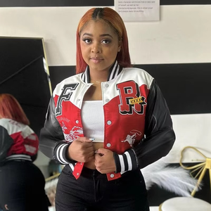 เสื้อแจ็คเก็ตเบสบอลเลตเตอร์แมนสำหรับผู้หญิงเสื้อผ้าฤดูหนาวเสื้อครอป2025ไซเบอร์เสื้อโค้ทฤดูใบไม้ร่วงเสื้อโค้ทใส่สบายสำหรับแข่งรถไซเบอร์ - Product Image 3