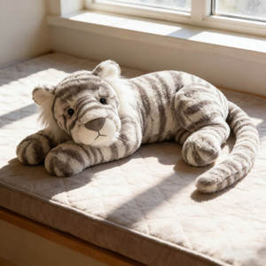 Peluche Tigre des Neiges Sacha 46 cm en Gros, Nouvelle Peluche Chiot Jelly Catt, Animaux en Peluche Très Demandés pour Cadeaux d'Anniversaire pour Enfants et Anniversaires - Product Image 5