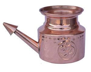 Jarra de Cobre Hecha a Mano de Alta Calidad con Logotipo Personalizado en Relieve OM, Capacidad de 300/450/640 ml para la Higiene Bucal y el Cuidado de la Salud - Product Image 1