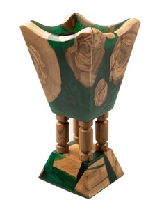 Quemador de incienso de resina de madera a precio de venta al por mayor decoración del hogar soporte Oud lavanda jazmín diseño árabe moderno logotipo personalizado de 12 pulgadas - Product Image 4