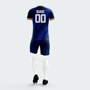 Nouvel arrivage Ensembles d'uniformes de football pour hommes de conception personnalisée de la meilleure qualité Vêtements de sport d'entraînement respirants Ensemble de maillots et de shorts de football - Product Image 3