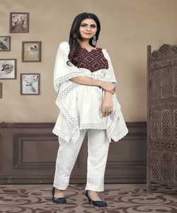 Nueva ROPA DE OFICINA DE MODA tela de algodón Moti Work Kurti Girls Wear con pantalón mujeres indias adultos India y Pakistán apoyo 500 Apparelgarment - Product Image 4