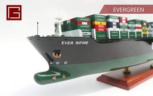 Gia Nhien Fabricant Approuvé Conception Personnalisée quantité minimale de commande Bas Navires Commerciaux Evergreen MODÈLE DE BATEAU EN BOIS _ ARTISANAT EN BOIS - Product Image 2