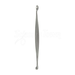 Cureta de hueso Volkman, instrumento ortopédico quirúrgico de acero inoxidable con copa ovalada de doble extremo de 5 pulgadas - Product Image 1