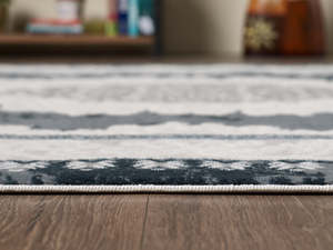 Alfombra Moderna con Diseño de Diamantes y Alta Calidad para Comedor - Product Image 4