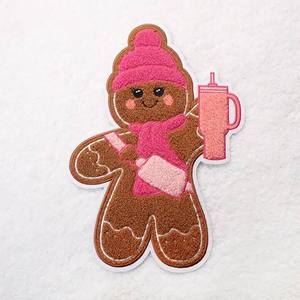 Patchs brodés personnalisés de qualité supérieure, à coller au fer, pour vêtements, thème Noël, mignons - Product Image 3