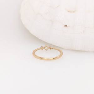 Anillo minimalista semimontado de 4mm en plata de ley 925, chapado en oro de 14K, ajuste de piedra en blanco de 4mm, hallazgos de joyería fina - Product Image 6