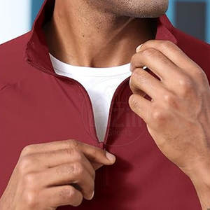 Chaqueta cortavientos con cremallera recubierta de alta calidad con cuello levantado Ropa de moda de invierno Logotipo frontal personalizable - Product Image 5