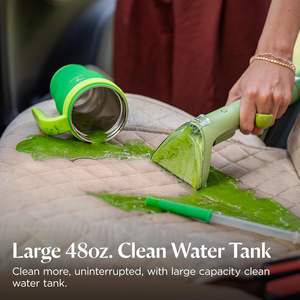 Limpiador de Alfombras y Tapicería Portátil Multiusos para Auto y Vehículos con Herramientas Especiales Exclusivas Verde 1400B - Product Image 3