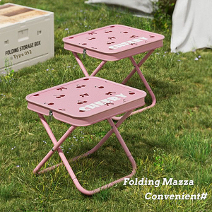 [Personalizado al por mayor] Taburete plegable con estampado <span class=keywords><strong>de</strong></span> cerezas-Portátil para acampar/pescar/eventos (diseño <span class=keywords><strong>de</strong></span> correa para el hombro + patrones personalizados) - Product Image 4