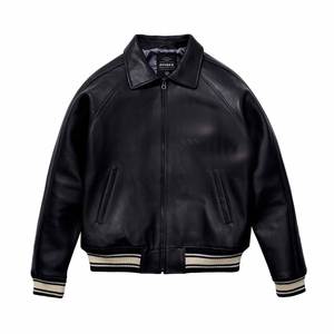 Cuello de piel fijo de nuevo diseño con chaqueta de burbujas de cuero, chaqueta de burbujas de cuero en blanco OEM hecha a medida para hombres - Product Image 3