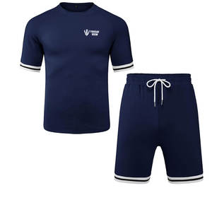 Ensemble haut fabricant de t-shirts et shorts meilleur matériel ensemble de shorts personnalisé votre propre conception ensemble de shorts pour hommes - Product Image 3