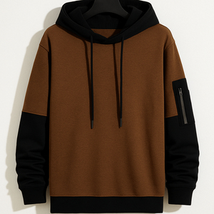 Sudadera con capucha de algodón 2026 de alta calidad para hombre de invierno 100%, ropa de calle personalizada, fábrica de moda al por mayor, Sudadera con capucha extragrande teñida lisa - Product Image 4