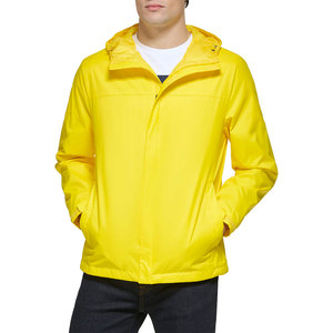 Chaqueta de lluvia de lona impermeable para hombre con función de rompevientos Colocación del logotipo frontal - Product Image 2