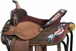 Vente en gros de selle Western Roping en cuir marron de qualité supérieure avec siège souple pour l'équitation à un prix abordable - Product Image 4