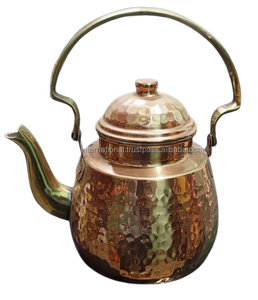 กาต้มน้ำทำจากทองแดง100% เป็นมิตรกับสิ่งแวดล้อมสามารถ1L ชาสำหรับบ้านโรงแรมร้านอาหารหรือการเดินทาง - Product Image 1