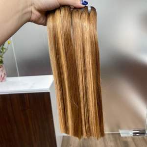 ผมแท้ผม100% เรมี่ผมตรงสีบลอนด์แบบไล่ระดับ - Product Image 2