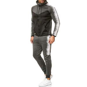 Ensemble de survêtement pour homme tendance d'hiver, à capuche, uni, sur mesure, 100% polyester, séchage rapide, respirant, léger - Product Image 5