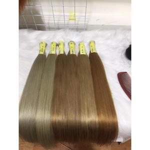 Extensions de cheveux vietnamiennes naturelles vierges 100% brutes à double tirage et vente en gros du Vietnam immédiatement après le lavage - Product Image 1