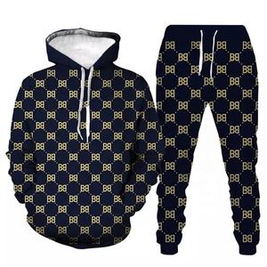 Ensemble de survêtement deux pièces avec Logo personnalisé de haute qualité, couleur unie, uni, sweat à capuche pour homme, 2022 - Product Image 5