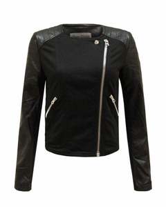 Veste d'hiver pour femmes OEM Vêtements d'extérieur Veste en cuir pour femmes pour l'hiver Vestes en faux cuir Fabricants - Product Image 3
