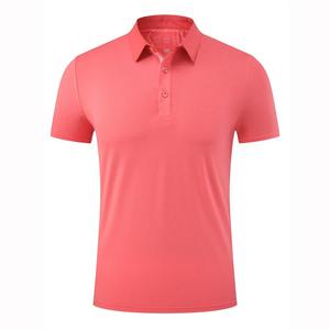 T-shirts polo de golf de haute qualité XL pour hommes Logo imprimé personnalisé Bouton broderie Décoration Polyester Spandex solide Vente en gros - Product Image 3