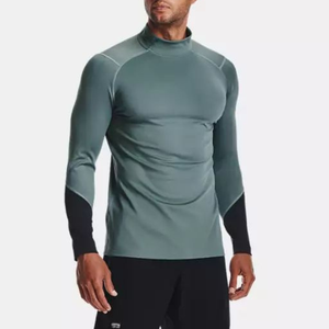 Chemises de base de golf légères et ajustées pour hommes, protection UV, évacuation de l'humidité, couleurs personnalisées, étiquette de logo, service OEM ODM - Product Image 4