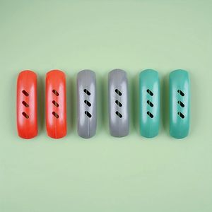 Cubiertas de mango de sartén de silicona Resistente al calor Pot Grip en verde azulado Rojo y gris (6PCS Set Red) - Product Image 5