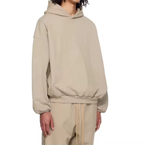 เสื้อฮู้ดดี้ผ้าฝ้ายแท้ 100% สำหรับฤดูหนาว น้ำหนัก 500gsm ทรงหลวมแบบดรอปโชว์เดอร์ สำหรับผู้ชาย รุ่นพรีเมียม ทรงครอป บ็อกซี่ - Product Image 5