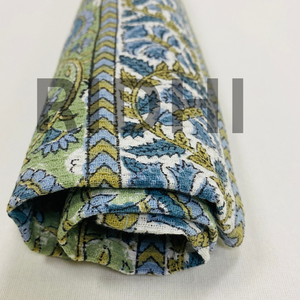Serviette de cuisine en coton gaufré verdant, fabriquée à la main, imprimée en bloc, écologique, design floral personnalisé, séchage rapide, absorbante, douce - Product Image 3