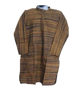 Nouveau personnalisé hommes Vintage coton infroissable Kurta dessiné à la main imprimé Design pour les mariages fêtes plage Occasions décontractées - Product Image 2