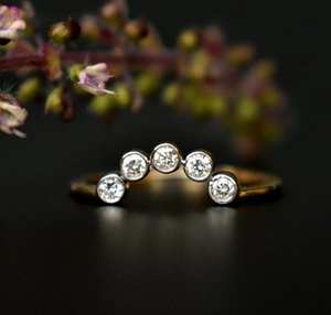 Bague de mariage en diamant cultivé en laboratoire en or 10 carats bijoux en diamant de laboratoire bague de fiançailles en diamant rond cadeau pour l'amour - Product Image 5