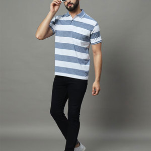 Vente en gros OEM 100% coton pour hommes polos avec logo personnalisé manches courtes anti-rides coupe confortable vêtements de sport de bureau - Product Image 1