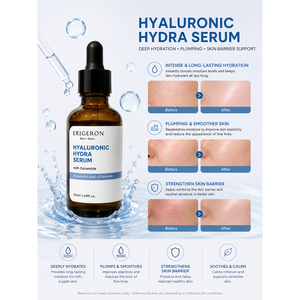 Suero Hidratante con Ácido Hialurónico ERIGERON 50ml, Suero Voluminizador para un Brillo Radiante - Product Image 6
