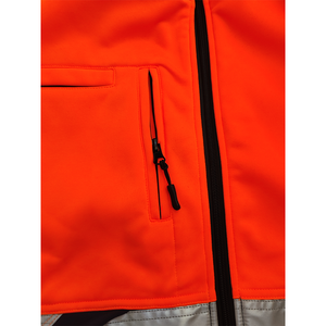 Chaquetas Reflectantes de Alta Visibilidad con Cierre de Cremallera y Manga Larga, Hechas de Tela de Forro Polar Cosida a Máquina, Ropa Deportiva de Seguridad para Hombre - Product Image 4