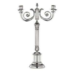 Bougeoir en aluminium poli, candélabre design le plus vendu, chandelier de décoration de mariage, dernier modèle - Product Image 2