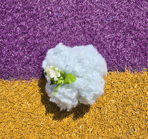 7Dx64mm HCS (Hollow Conjugated Siliconized) Recycled <b>Polyester</b> Staple Fiber <b>Filling</b> Material Anti-Distortion Anti-static - Product Image 1