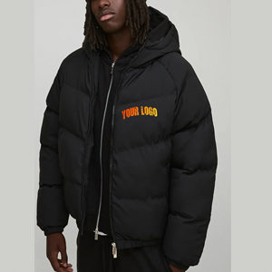 High Street Wholesale Man Puffer jacket Fashion Design <b>Padded</b> Jacket High Quality Winter Bubble Thick Down Jacket for Man - Product Image 1