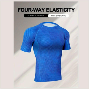 Sports Guard Top para atletas adultos Protección contra erupciones de secado rápido para actividades al aire libre con mangas cortas - Product Image 5