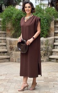 Ropa de Mujer al por Mayor, Elegante, con Estampado Abstracto, de Longitud Media, Cómoda para Uso Diario, Silueta Relajada, Colección Vacaciones - Product Image 5