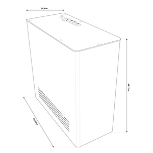 Distributeur d'eau commercial Osmo Undersink Direct Reverse Osmosis électrique chaud/froid 60L pour hôtels, 3 voies, modèle d'origine italienne - Product Image 2