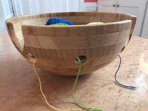 Bol en fil de 11 pouces avec double coupe tourbillon Bol en fil de bois de hêtre de qualité supérieure fait à la main - Product Image 5