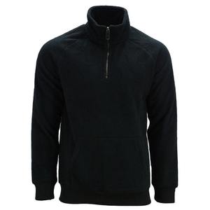 Sweat-shirt en polaire athlétique à manches longues et demi-fermeture éclair pour hommes pull-over chaud avec logo personnalisé Streetwear vente en gros de sweats à capuche - Product Image 1