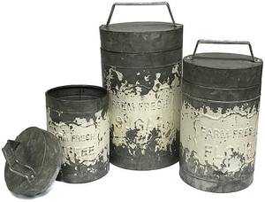 Boîte de rangement multi-usages en métal personnalisable en gros Conteneur de stockage fait à la main pour décor de cuisine pour le sucre et les aliments à usage domestique - Product Image 4