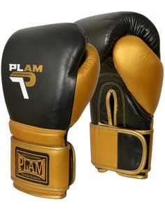 Guantes profesionales de cuero de vaca de 16oz para boxeo Kickboxing 6oz 12oz Ropa deportiva metálica Características de seguridad para artes marciales - Product Image 1