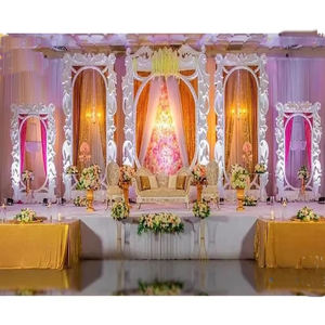 Marcos de Fibra para Escenario de Boda Imperial, Marcos para Fondo de Escenario de Boda Occidental, Paneles de Fondo Blancos, Decoración Dinamarca - Product Image 3