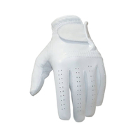Guantes de Golf Unisex Personalizados con Logotipo, de Alta Calidad, de Piel de Oveja Cabretta, Antideslizantes, Suaves y Transpirables, con Cierre de Gancho y Bucle