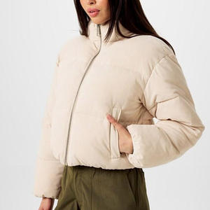 Blouson Bomber matelassé pour femme, haut court classique, veste matelassée ample pour femme, manteaux d'hiver en duvet pour femme, veste matelassée pour femme - Product Image 2