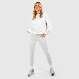 Ensemble de survêtement unisexe personnalisé avec logo, taille XL, 100% coton, imprimé, molleton, jogging, sweat-shirt, pantalon ajusté, deux pièces pour - Product Image 6